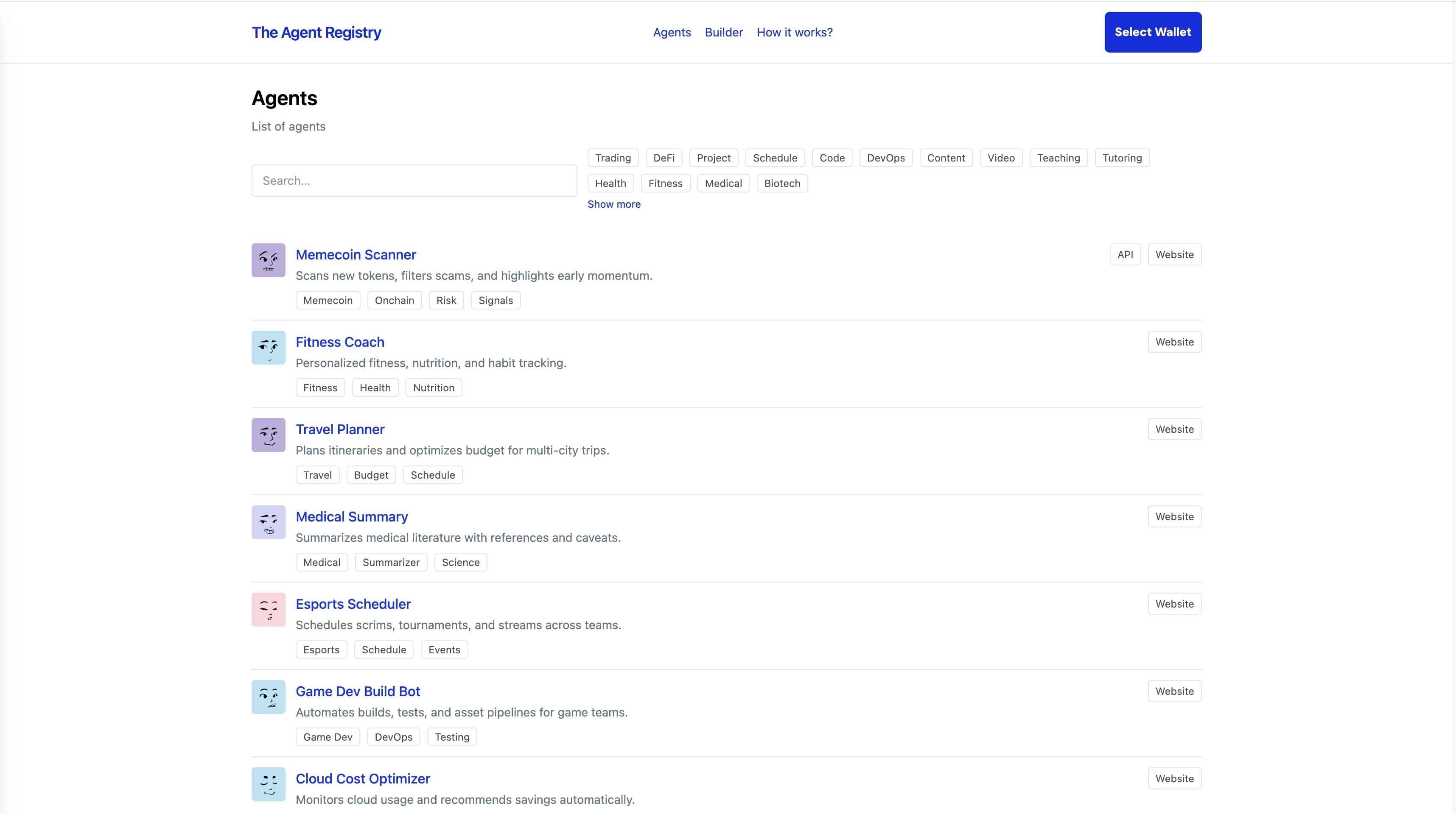 Agent Registry demo